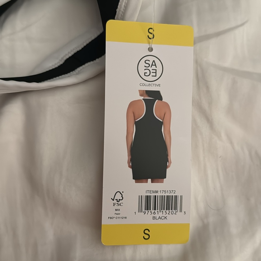 SAGE Ladies' Active Dress with Shorts Black - Picture 7 of 7